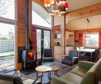 Finse bungalow Houtkachel